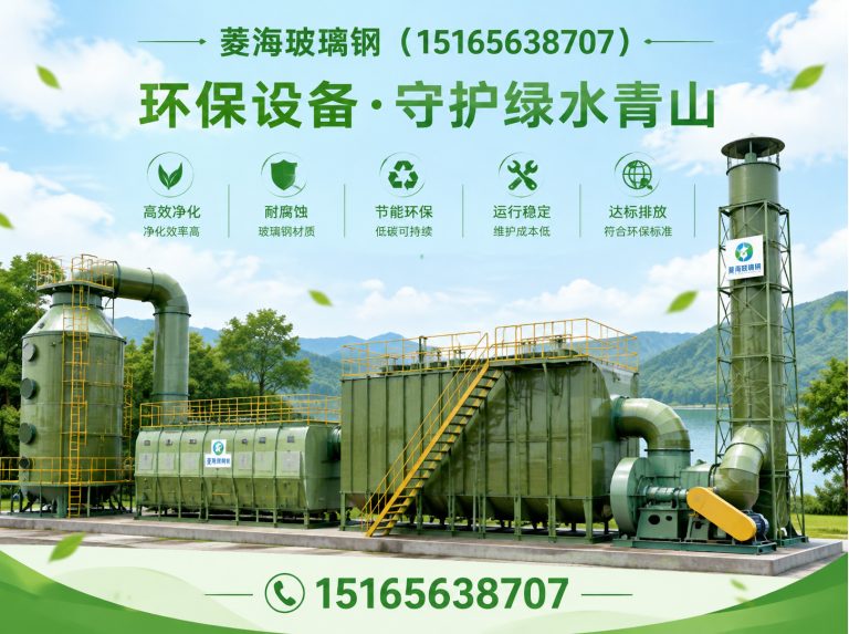 昌邑市玻璃钢冷却塔展示图